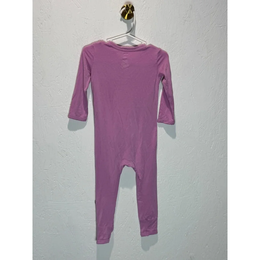 Kyte Baby Bamboo Rayon Zippered Footless Romper Orchid Purple 2T Sleeper